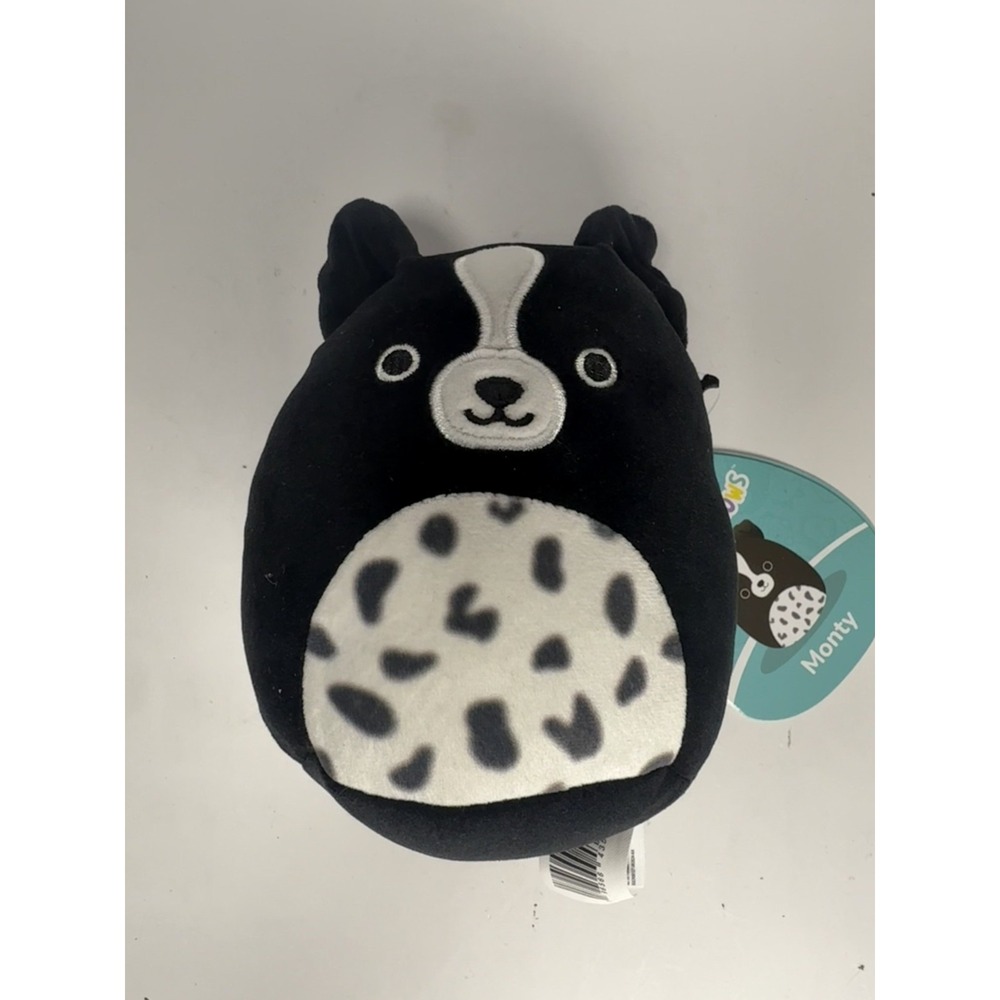 Squishmallows Monty Black Dog Plush Stuffed Animal Toy With Tags 6"